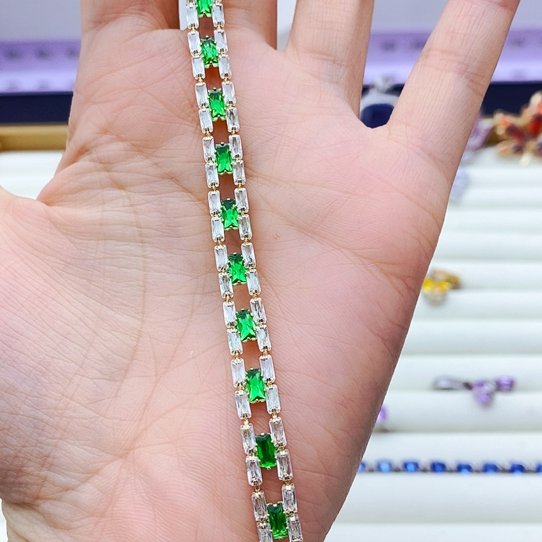 未镶嵌手链祖母绿