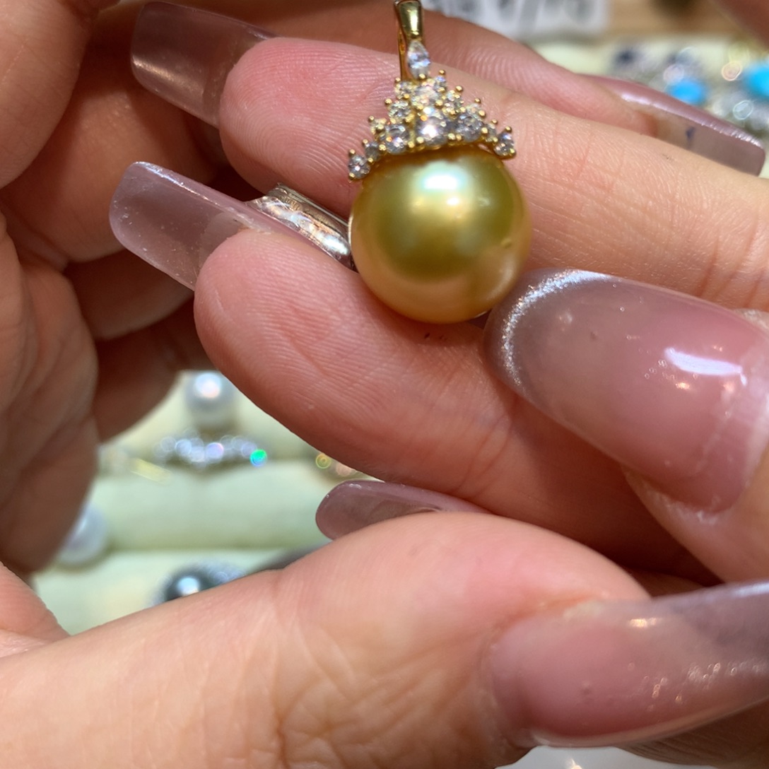 海水珍珠颈饰银S925镶嵌