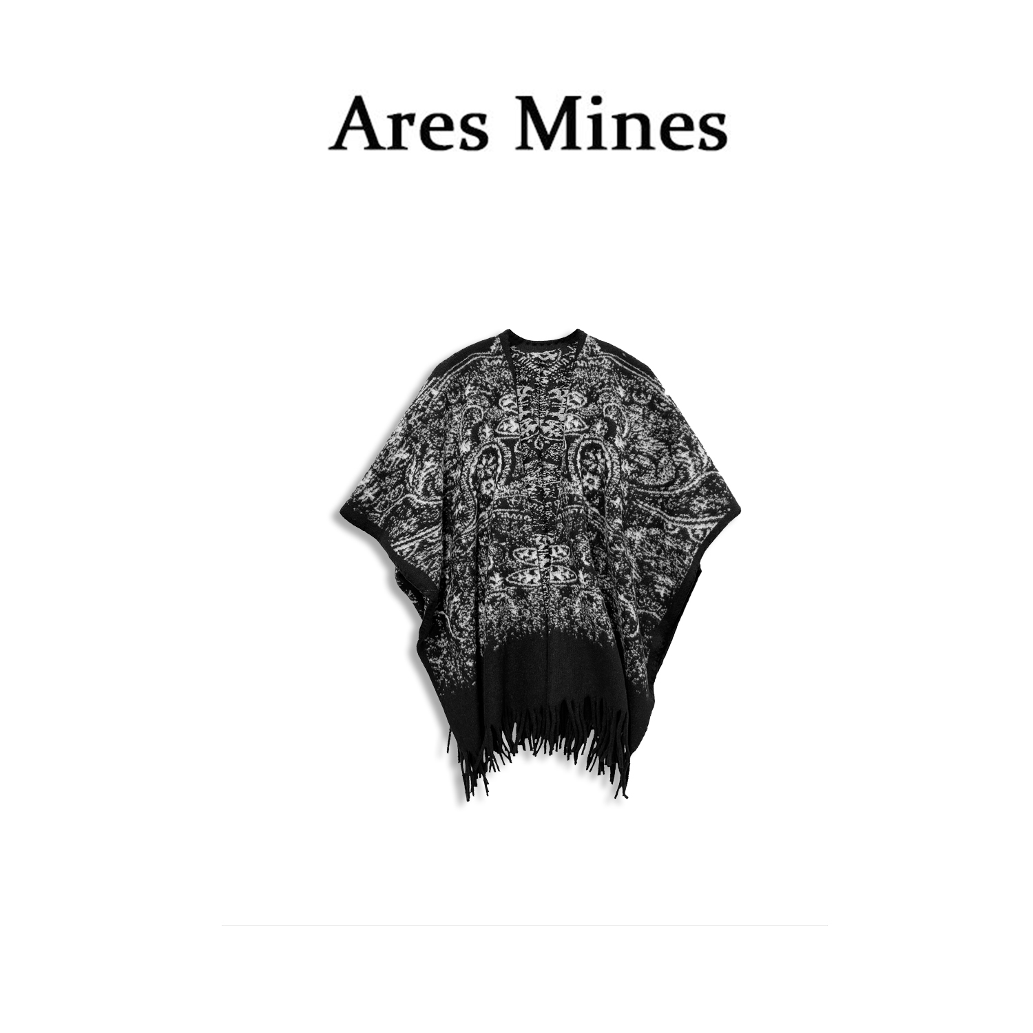 【盛朗熙Ares Mines】轻奢主义 洋气流苏设计优雅气质披肩