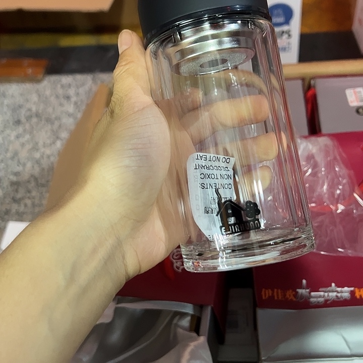 玻璃杯礼盒230230招让多多小胖墩黑色