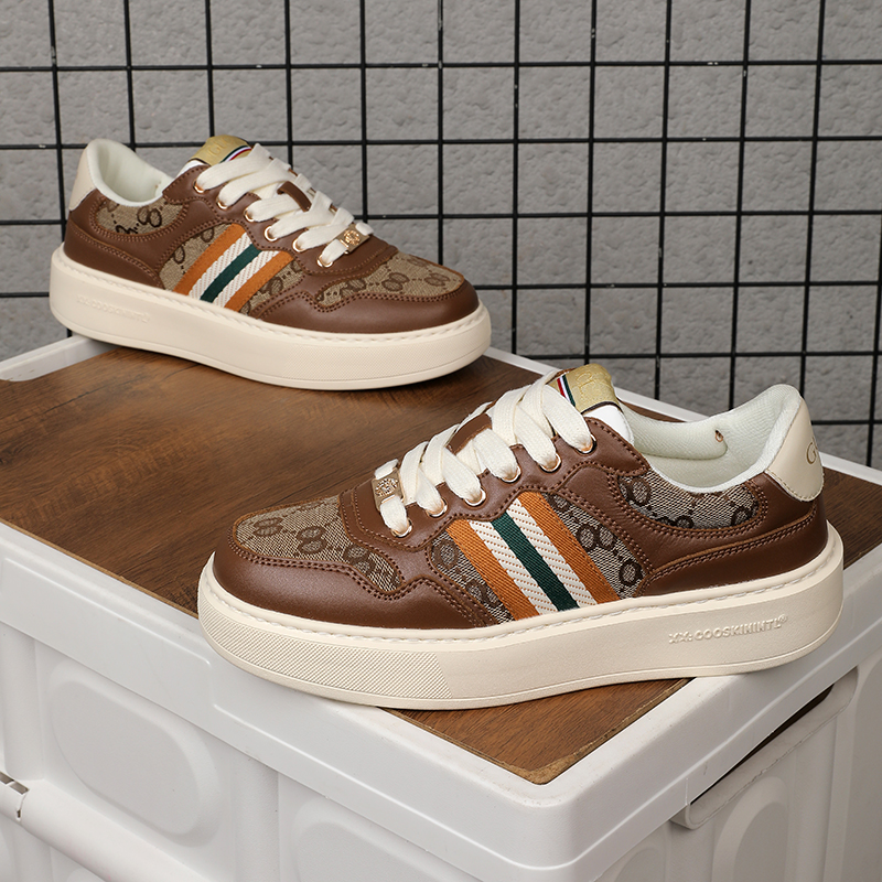 【私人定制款】轻奢潮牌时尚百搭休闲低帮厚底男鞋潮流增高潮鞋韩版