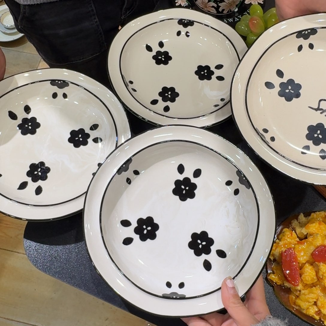 瓷特价处理4个8寸介意勿拍瑕疵明显