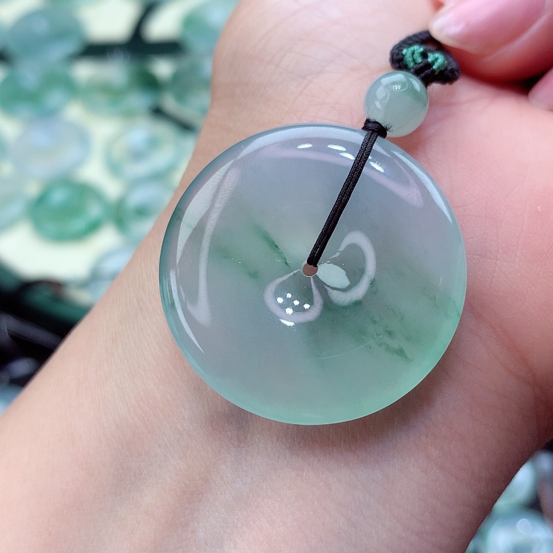 翡翠颈饰未镶嵌34尺寸32.3-6.0