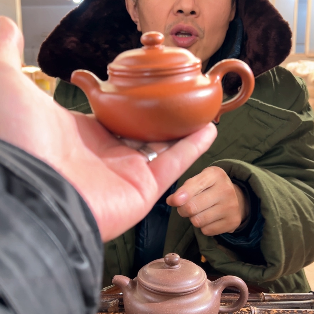 紫砂壶全手赵庄朱泥仿古170cc