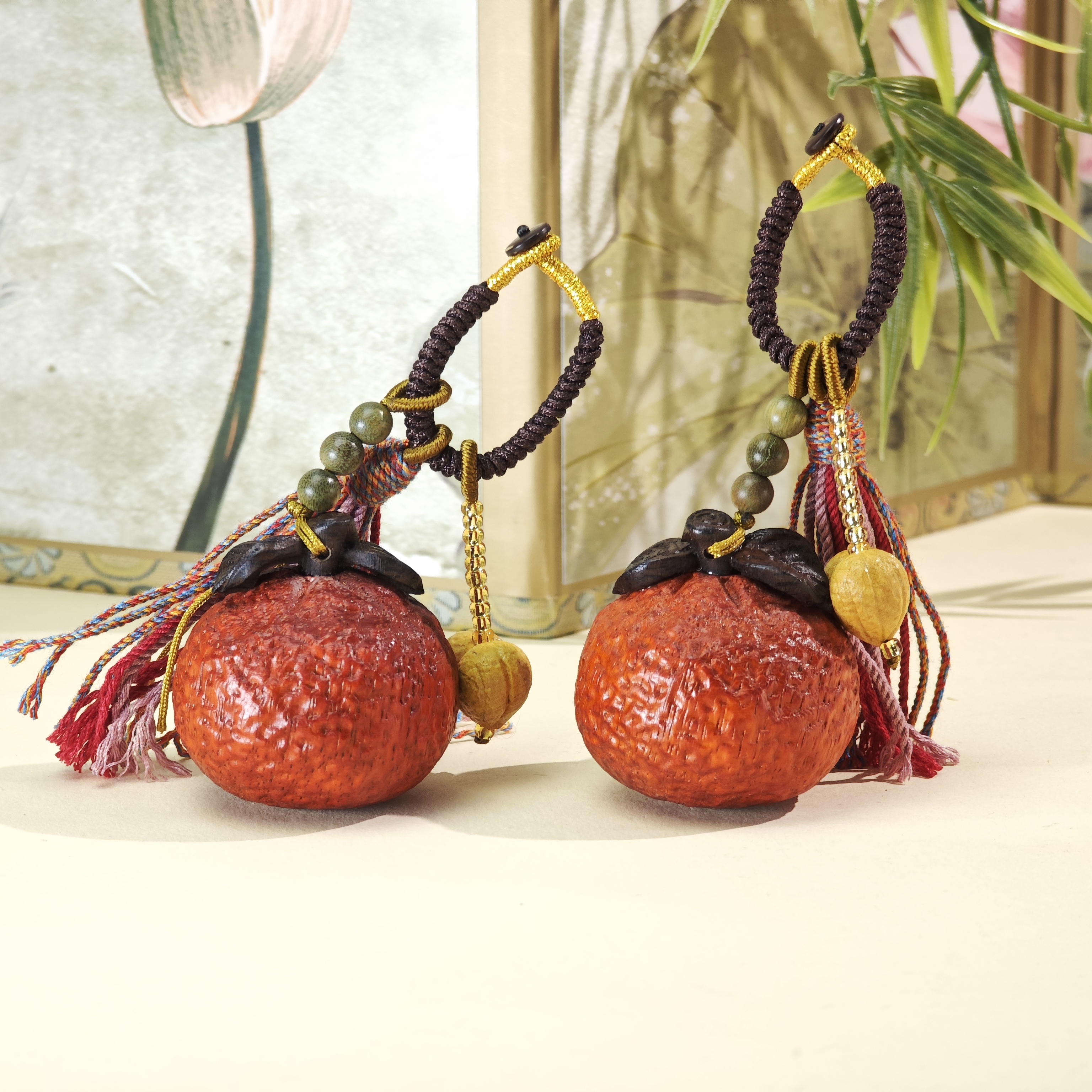 【铭记珠宝】红花梨DIY橙子挂件21-2DM101H196【多样性发一件】