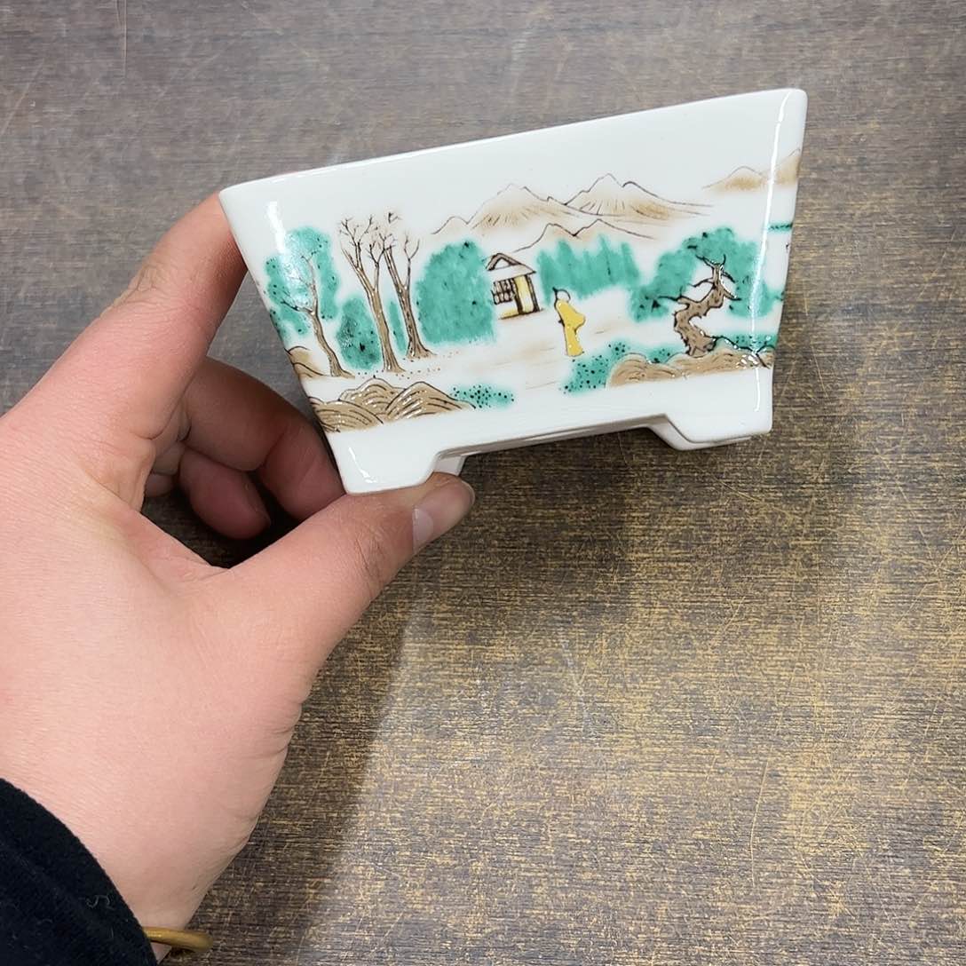 紫砂花盆827号瑕疵10/7.5/5cm