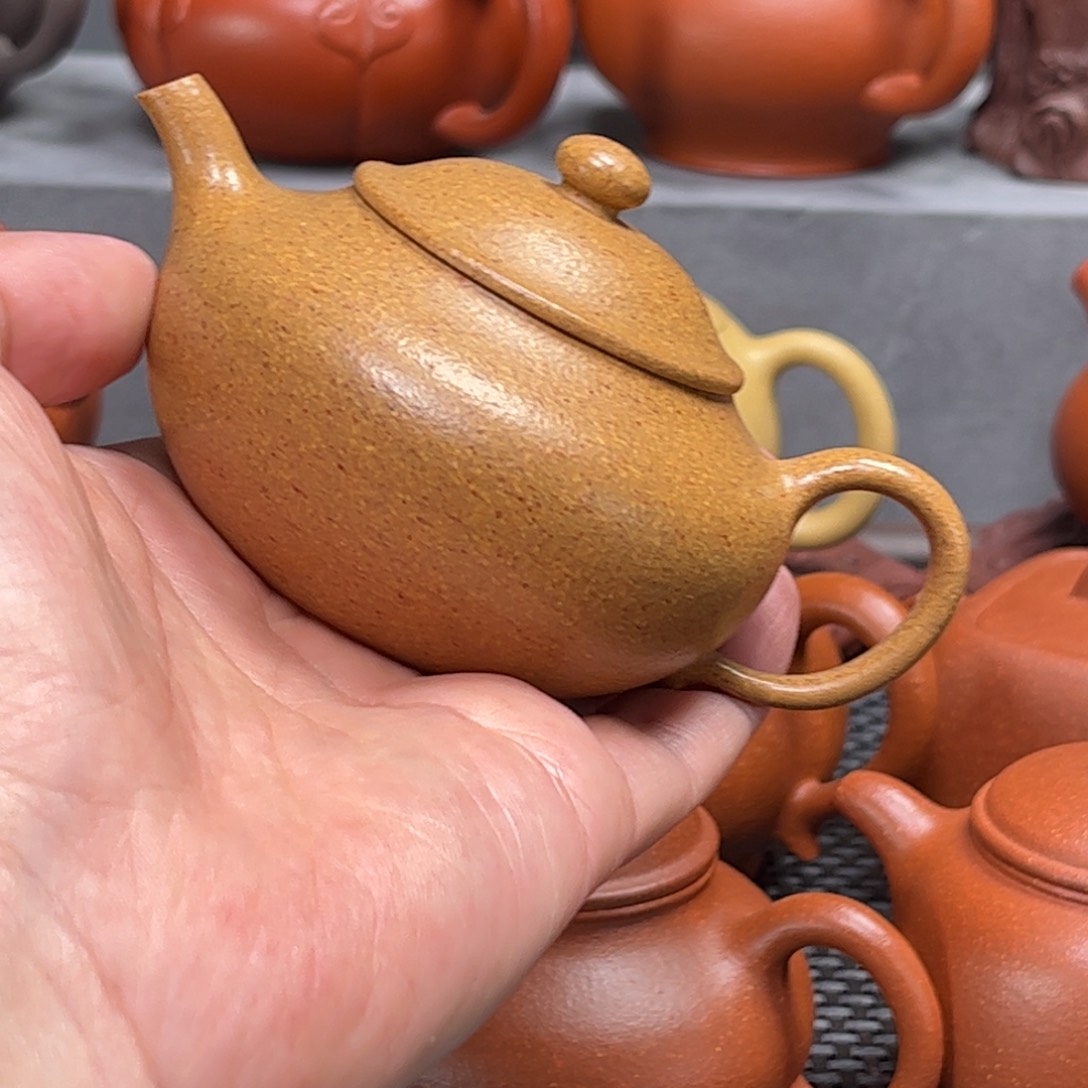 紫砂茶壶紫砂艺术茶具套装黄金段