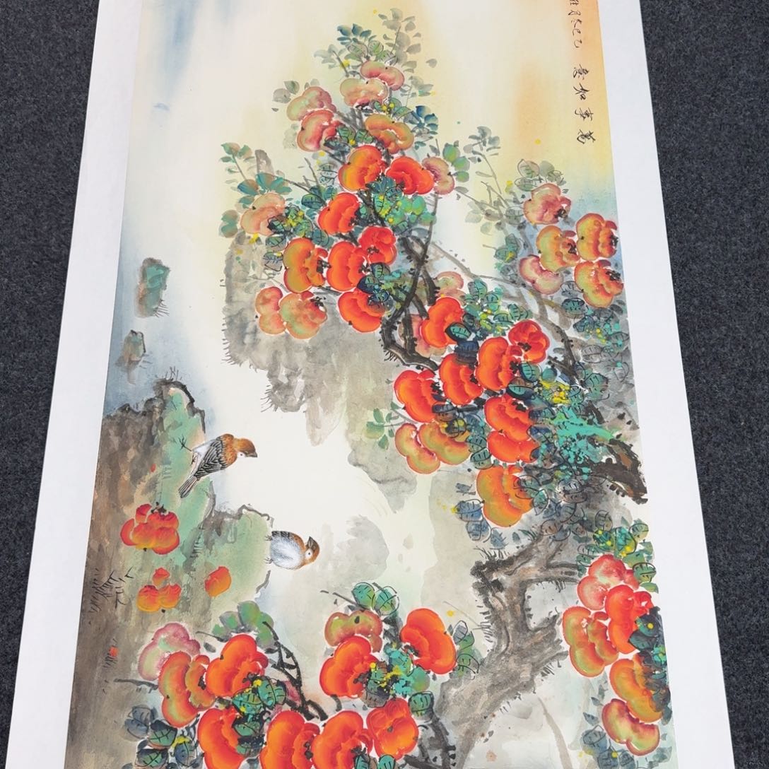 国画纯手绘山水花鸟作品