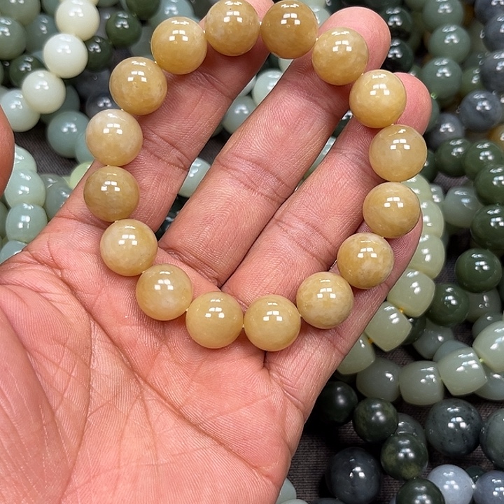 和田玉未镶嵌手链