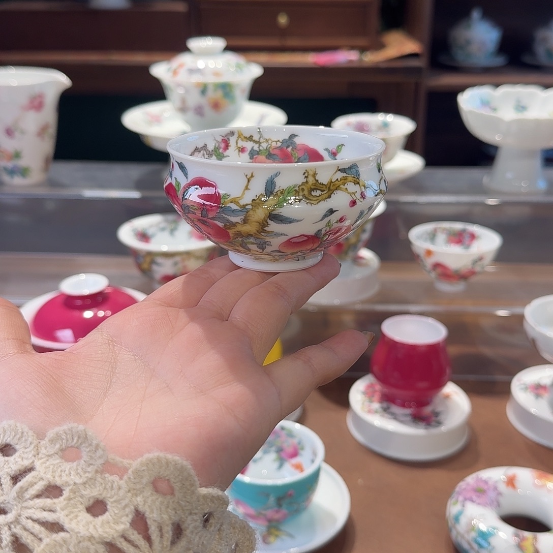 珐琅彩茶茶几茶具茶具