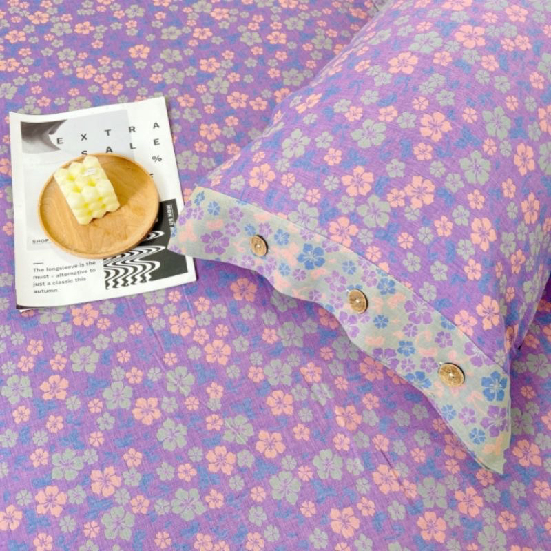 纯棉双层纱色织提花枕头套48✖️74（加减5）