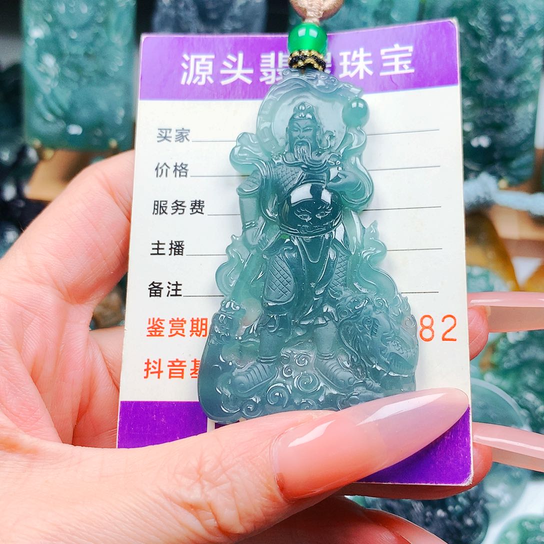 【闪购商品】翡翠未镶嵌颈饰大****）纯天然A货翡翠