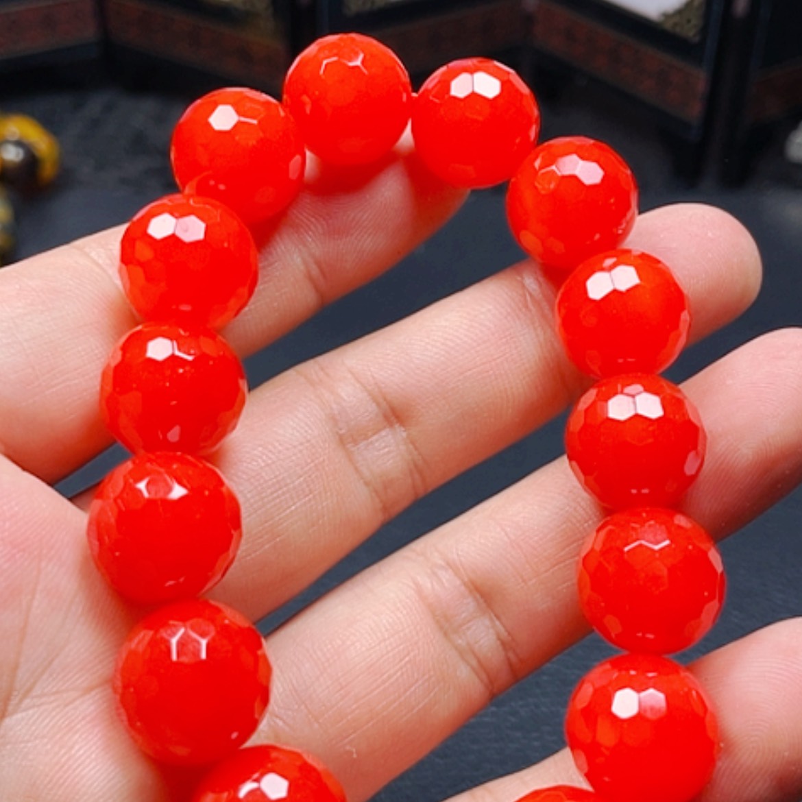 【闪购商品】玛瑙/玉髓颈饰未镶嵌红景天切14