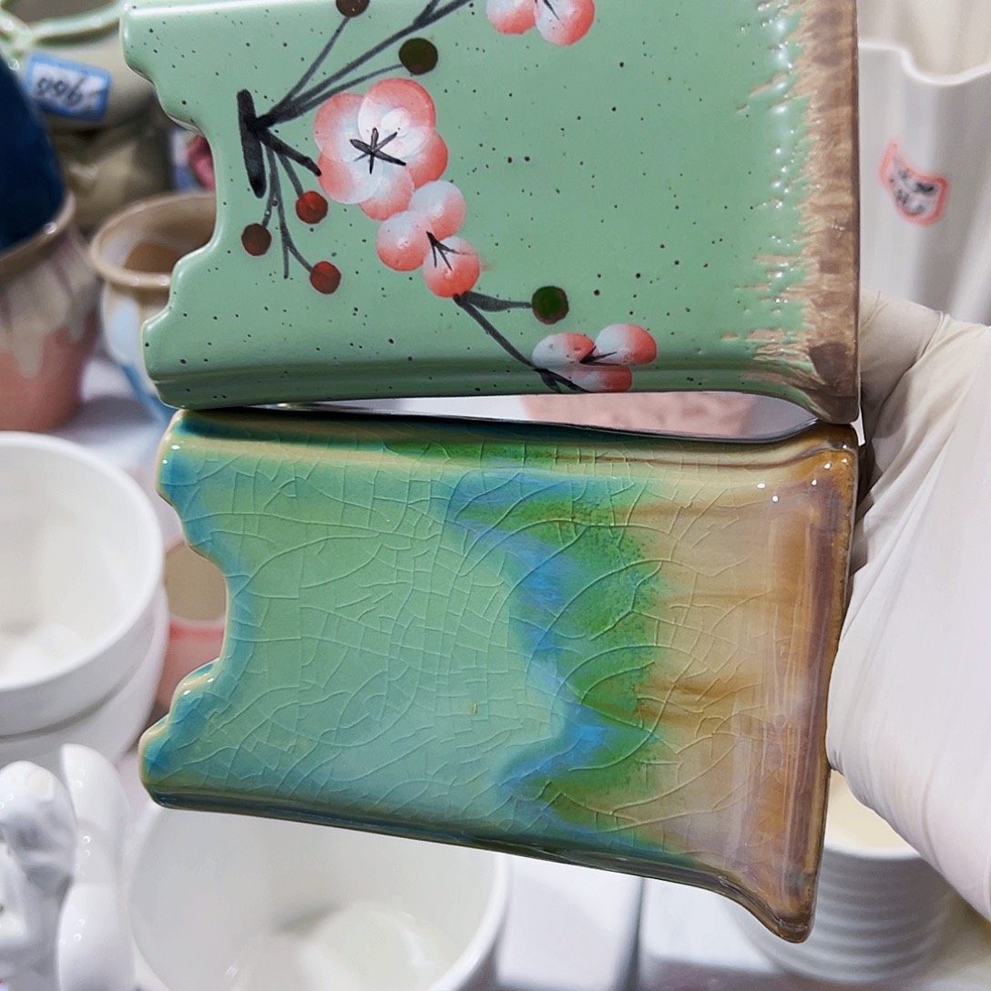 有孔，外贸尾单陶瓷花盆凑单10米包邮