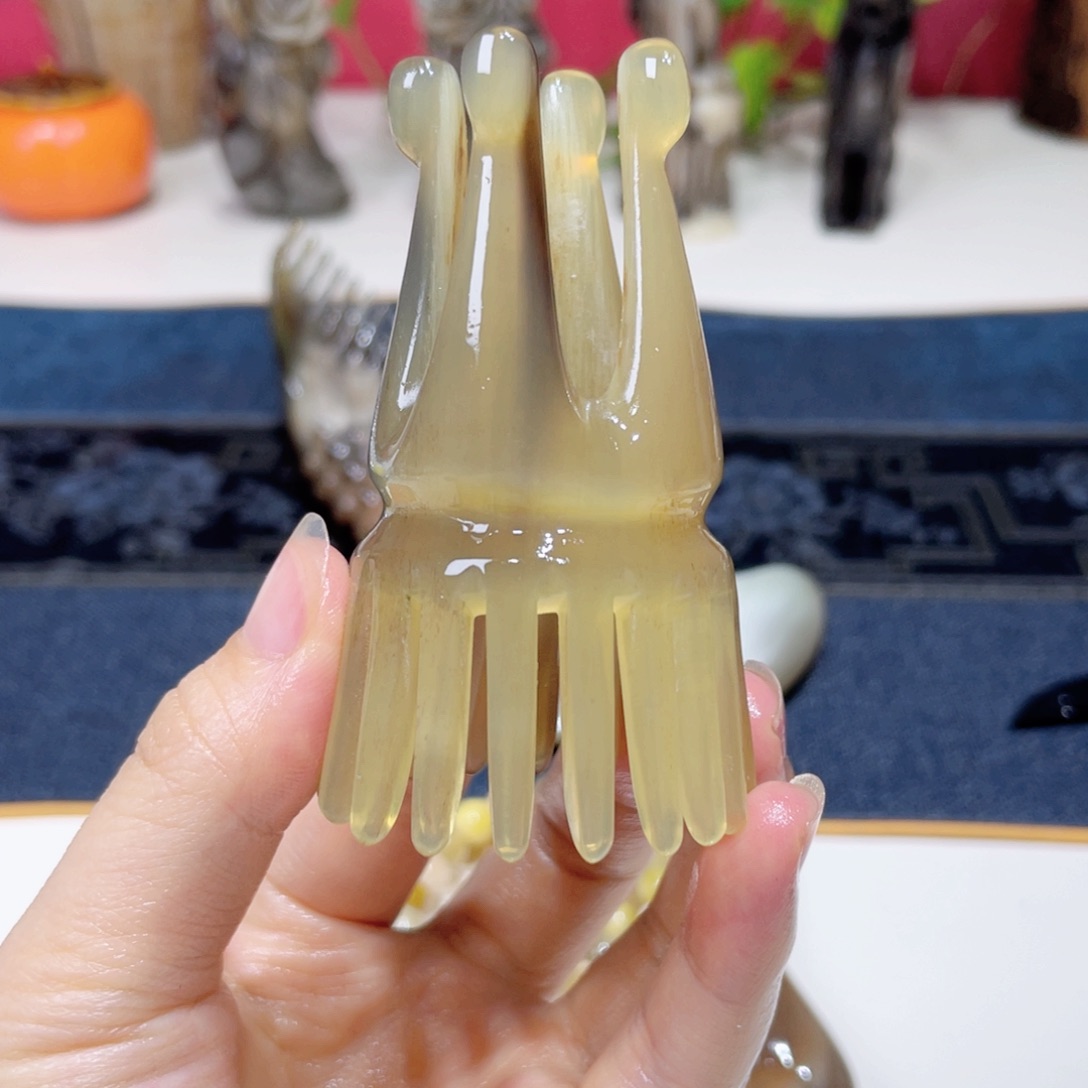 白水牛角福利头疗梳