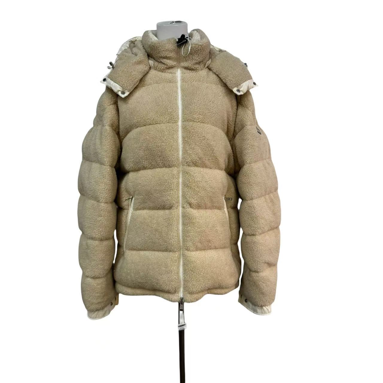 95新 MONCLER 米白色冬季羽绒服/bb179女装外套