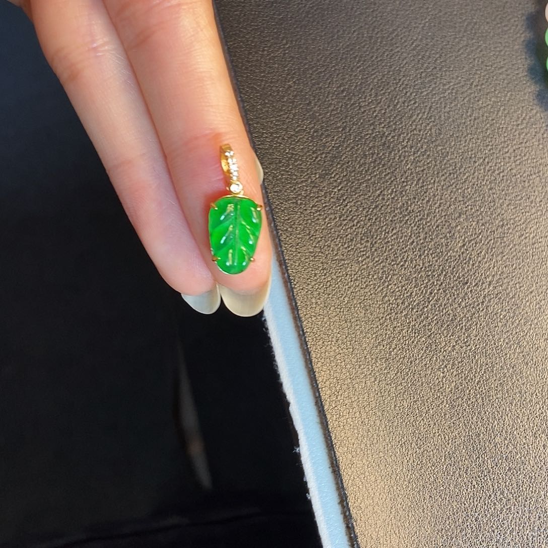 *****翡翠银S925镶嵌吊坠(不含链)