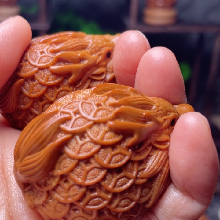 橄榄核手串/手链金币龙龟3.7手球