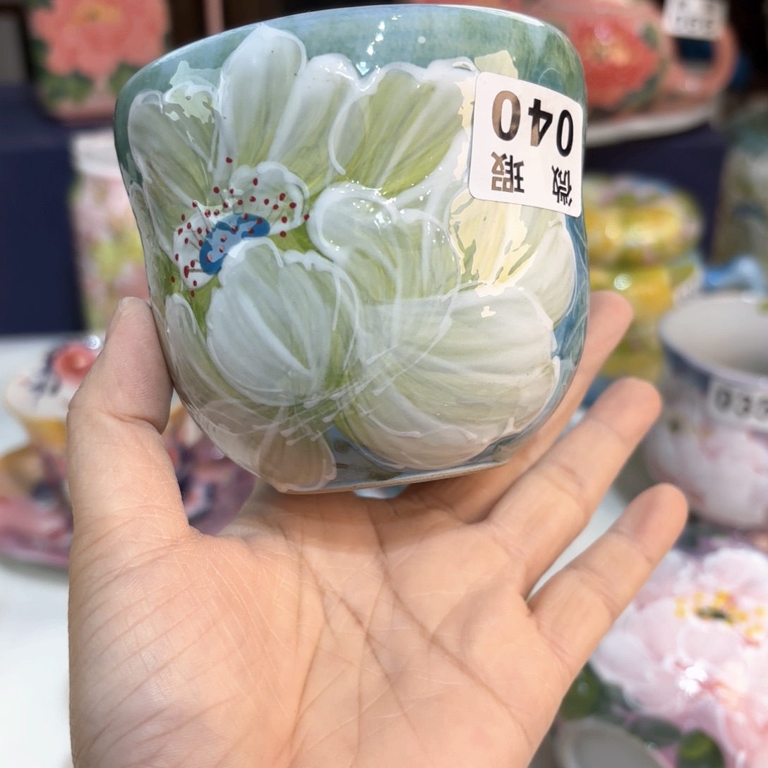 景德镇手绘高温釉下彩陶瓷茶具