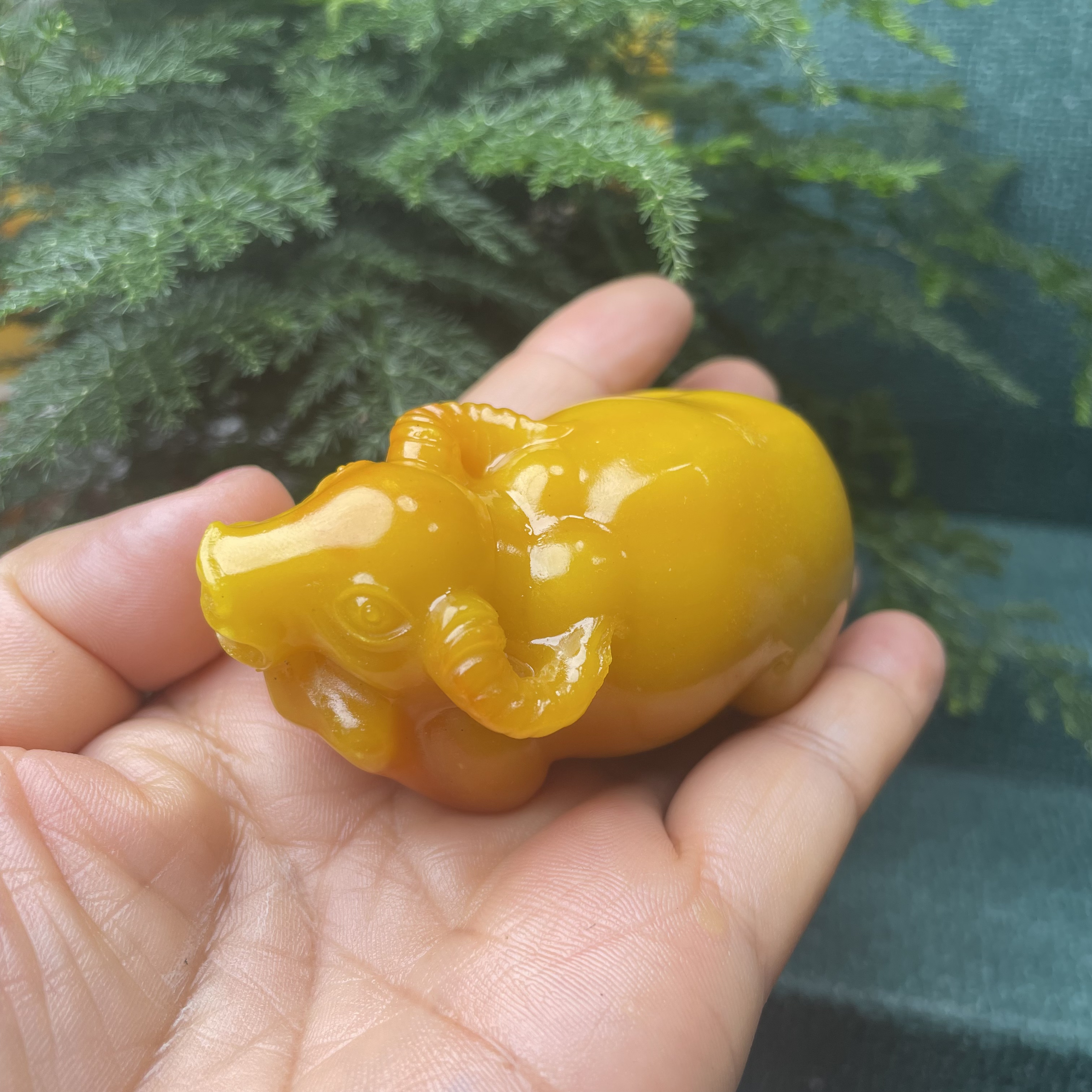 奇石生肖牛手把件小摆件牛市招财雕刻件送礼通用