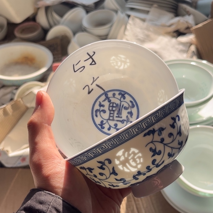 碗陶景德镇高温细白瓷餐具