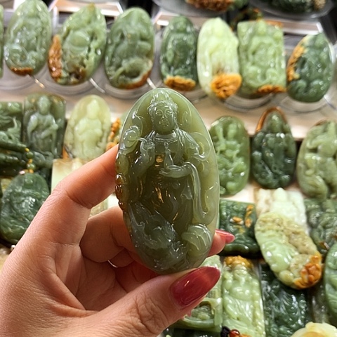 和田玉未镶嵌挂件