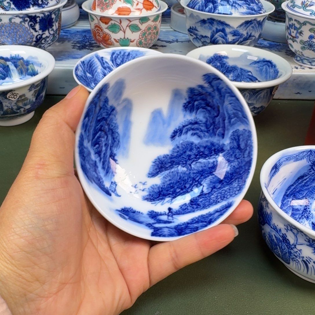 陶景德镇纯手绘茶具圆圆239