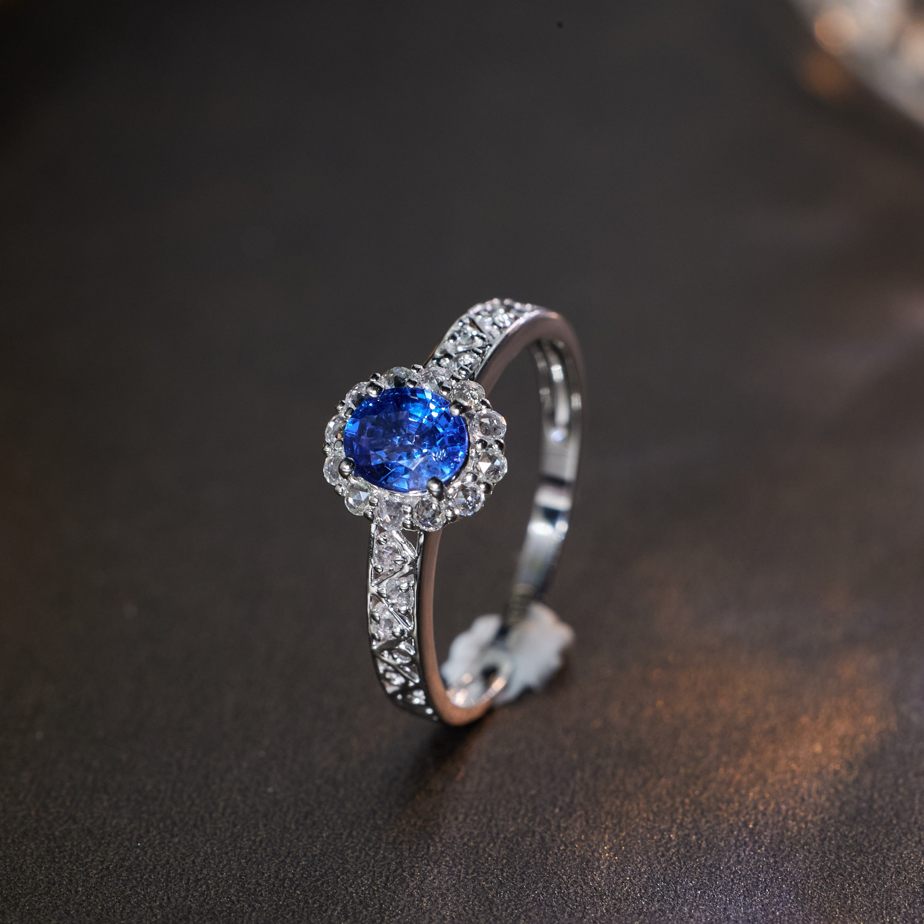 【玉峰珠宝丨安娜严选】蓝宝石戒指18K金【S1567】多样性发一