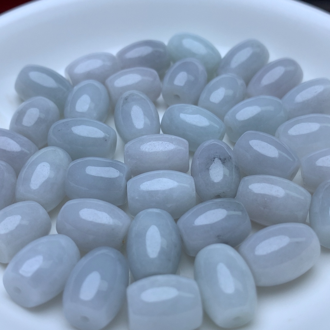 【闪购商品】翡翠手链未镶嵌卡9乘11冰米珠20个