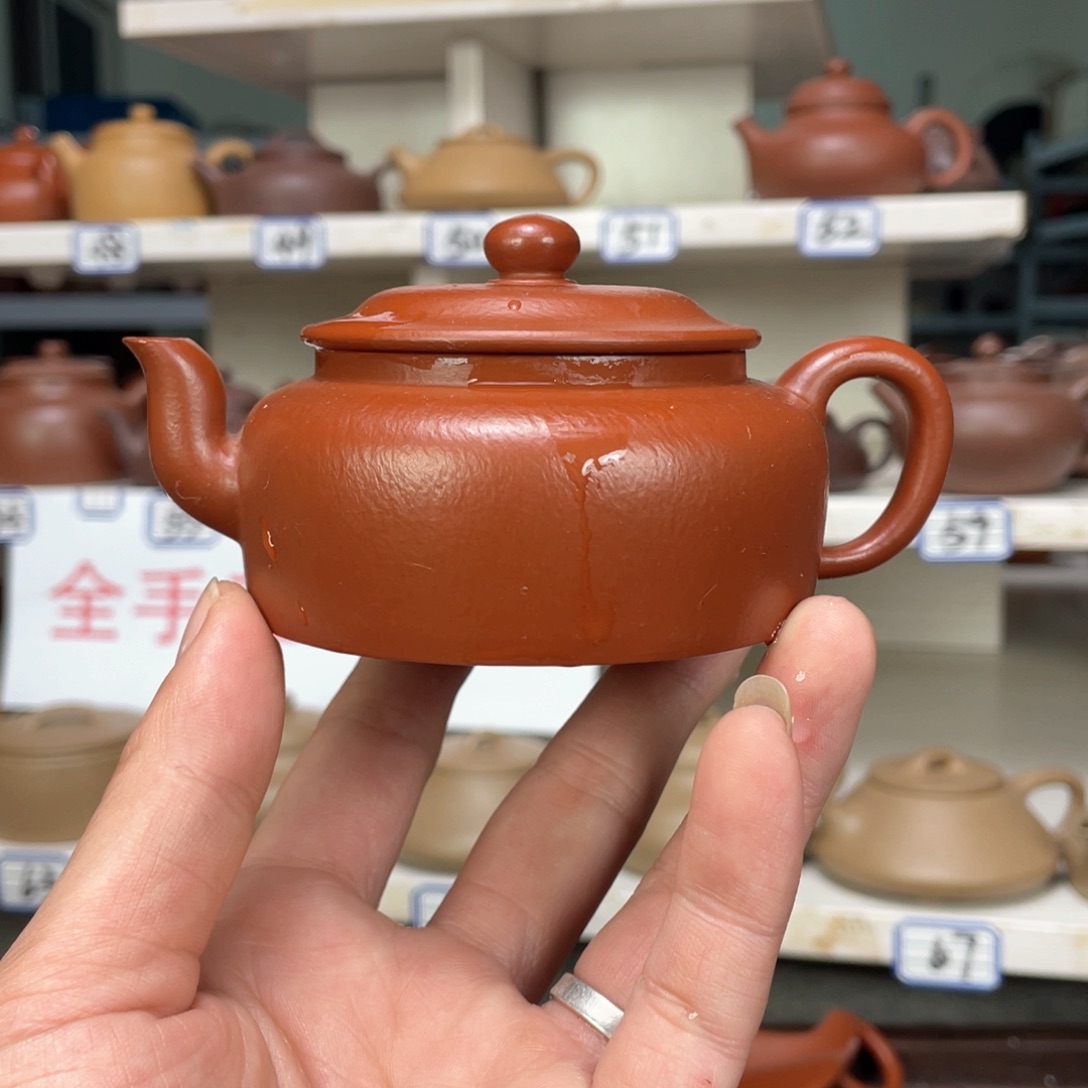 紫砂茶壶小煤窑朱泥全手工160毫升