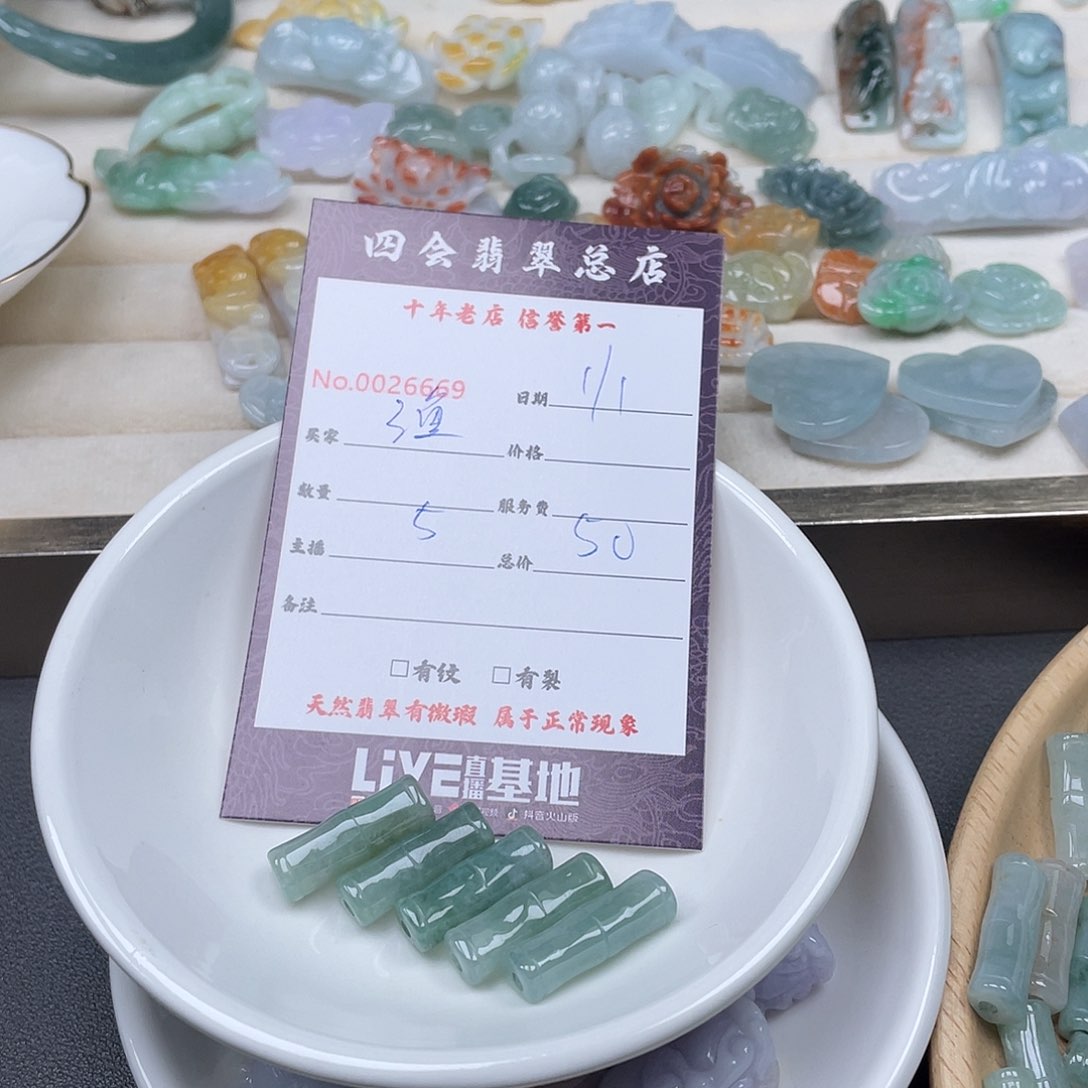 颈饰未镶嵌翡翠渔*