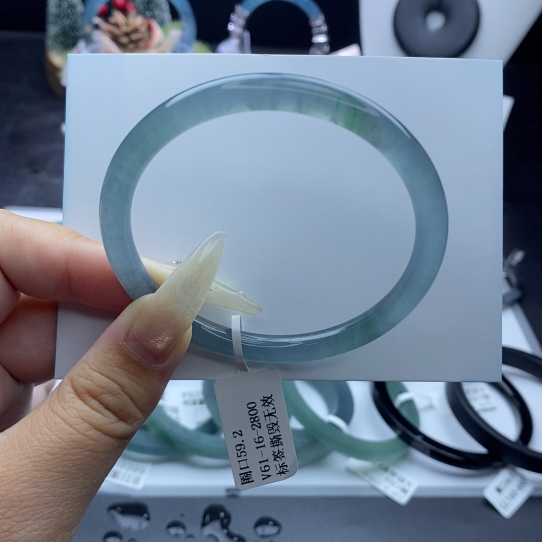 定制翡翠未镶嵌成品买断冰蓝