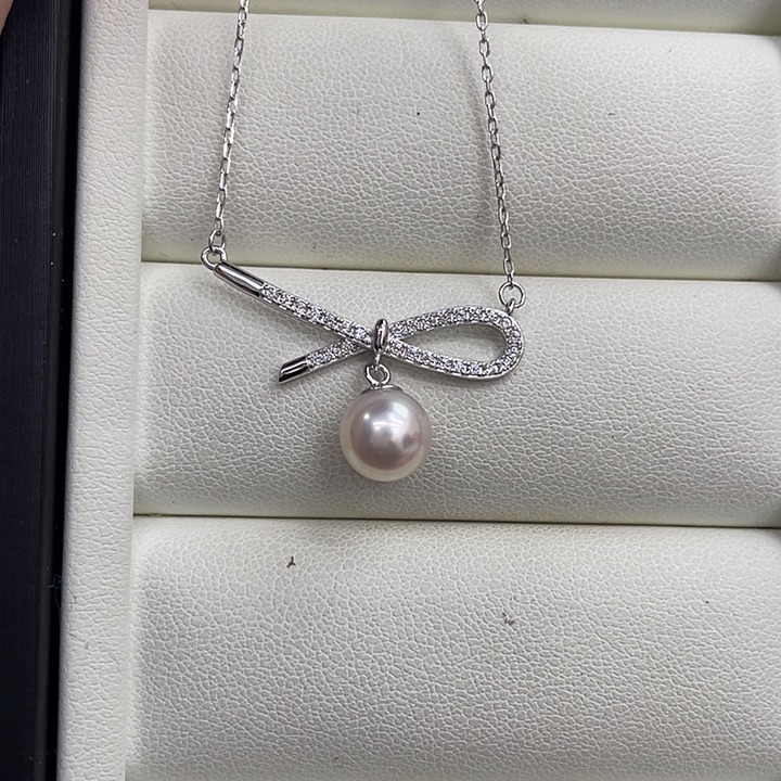 银S925镶嵌颈饰海水珍珠