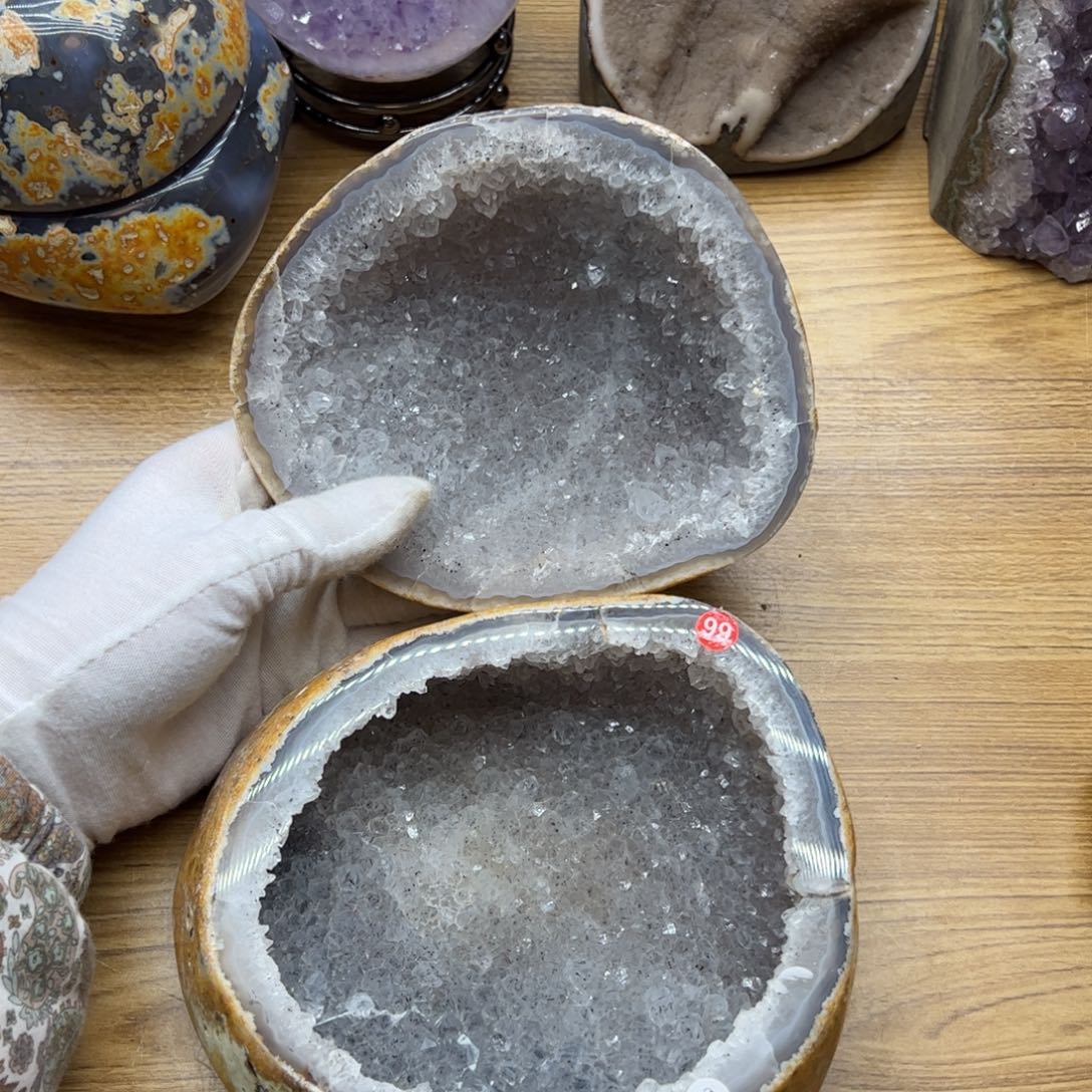 水晶水晶未镶嵌皮薄口大99