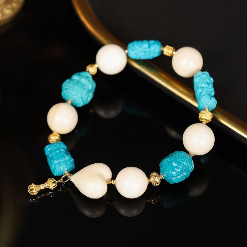 18K松石牙牙DIY手串-多样性发其一