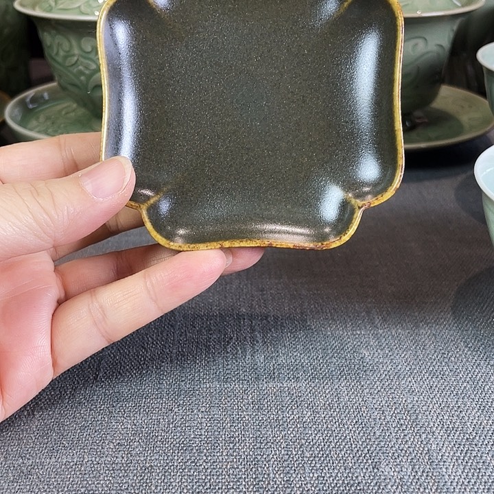 S***y耀州窑茶叶末釉杯托