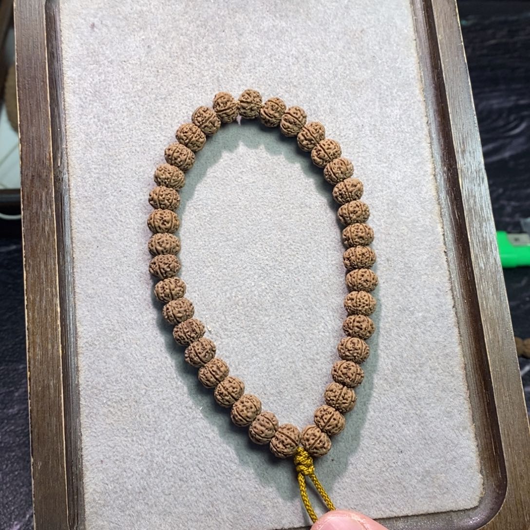 手串金刚菩提六瓣凹底梅花 收藏级