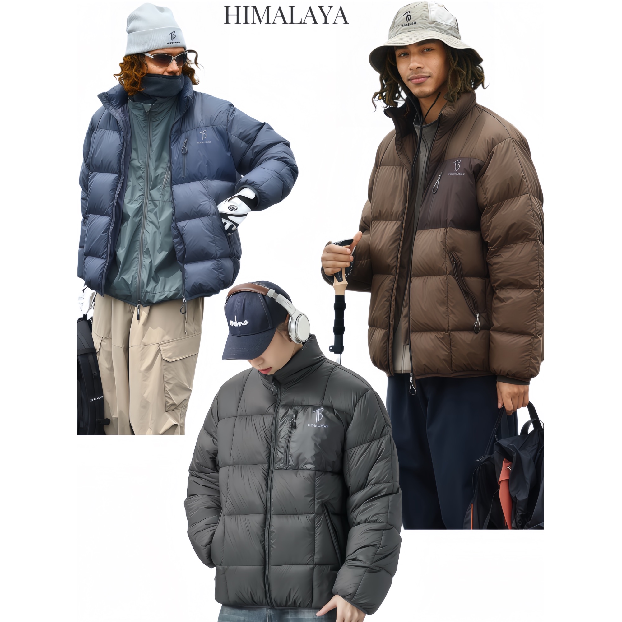 TBHimalaya2025年底新款超轻超情侣保暖外套立领冬季加厚