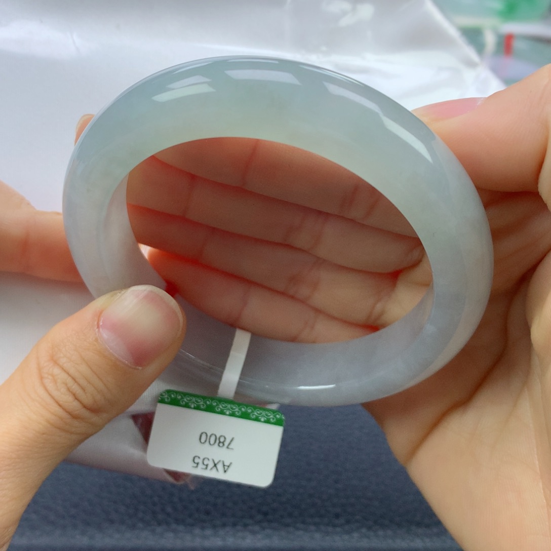 翡翠手镯未镶嵌55正