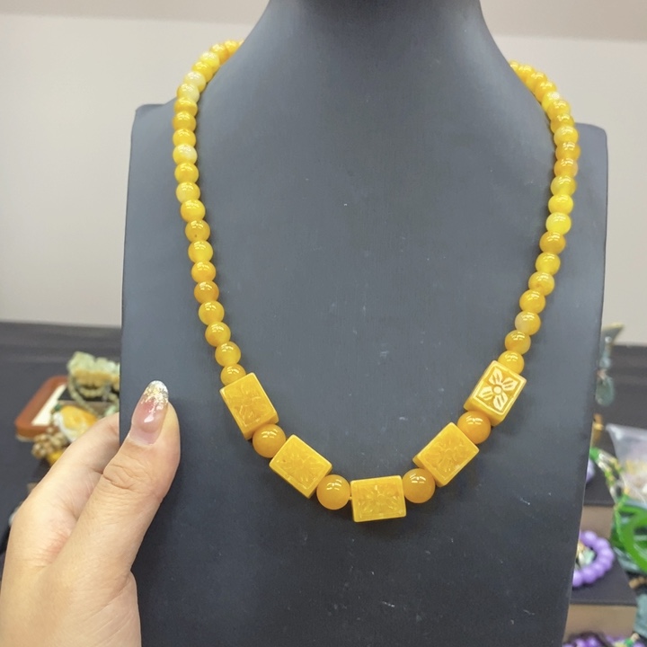 可***可翡翠未镶嵌颈饰项链10