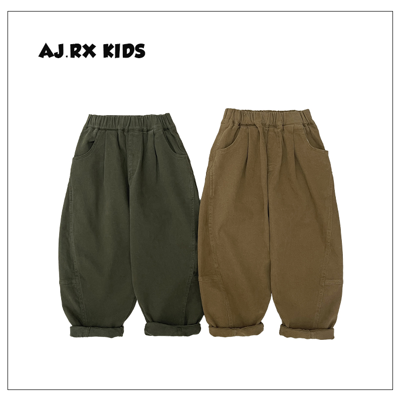 【小首尔】现货-qc8春秋装儿童休闲宽松两色百搭日常裤子HCK3260