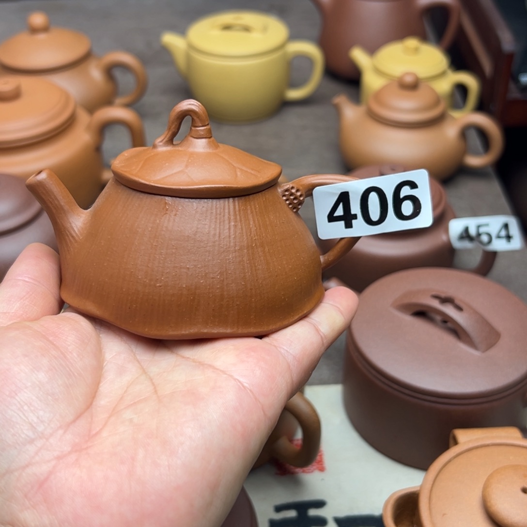 茶壶紫砂朱泥半手工130cc左右瑕疵