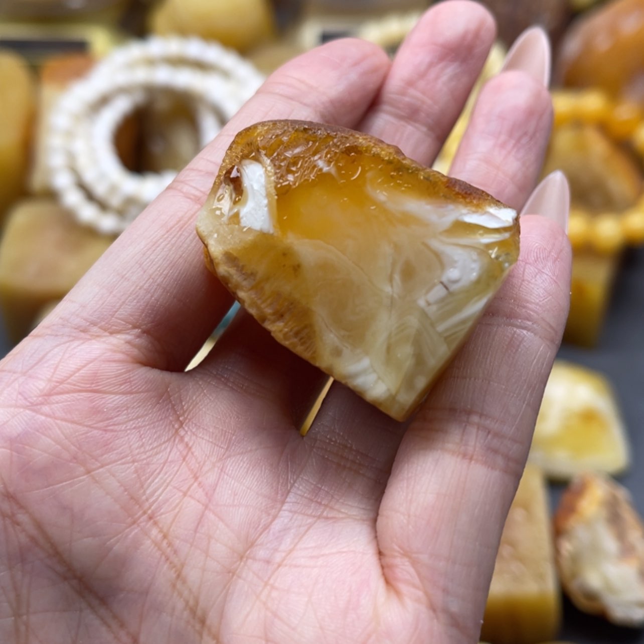 【闪购商品】未镶嵌定制琥珀天然琥珀蜜蜡原石定制