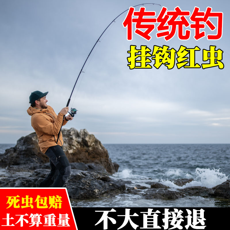 【野钓鱼饵】鲜活钓鱼红虫特大号挂钩红虫活体鱼饵红虫活饵