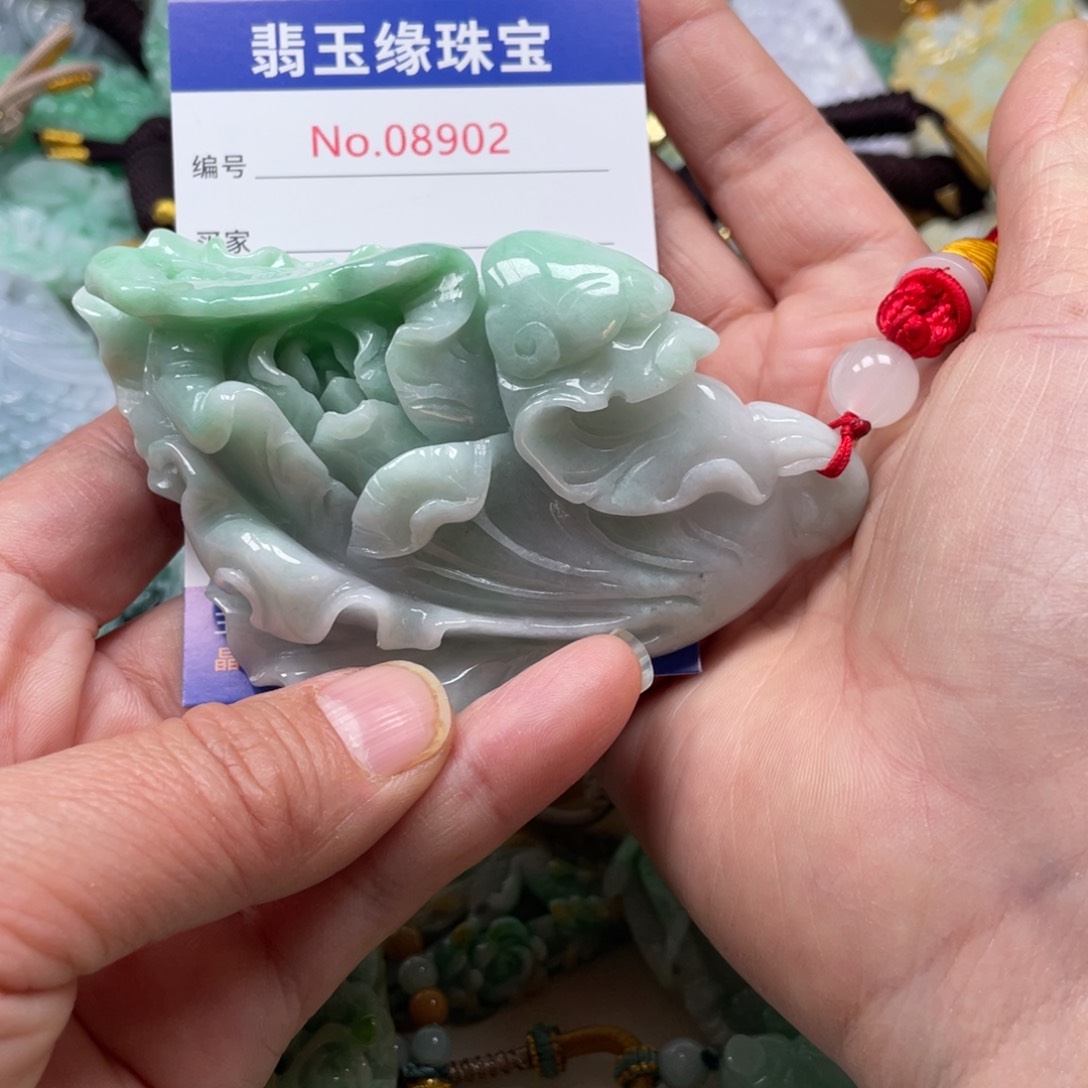 翡翠挂件未镶嵌翡翠玉缘吊坠挂件