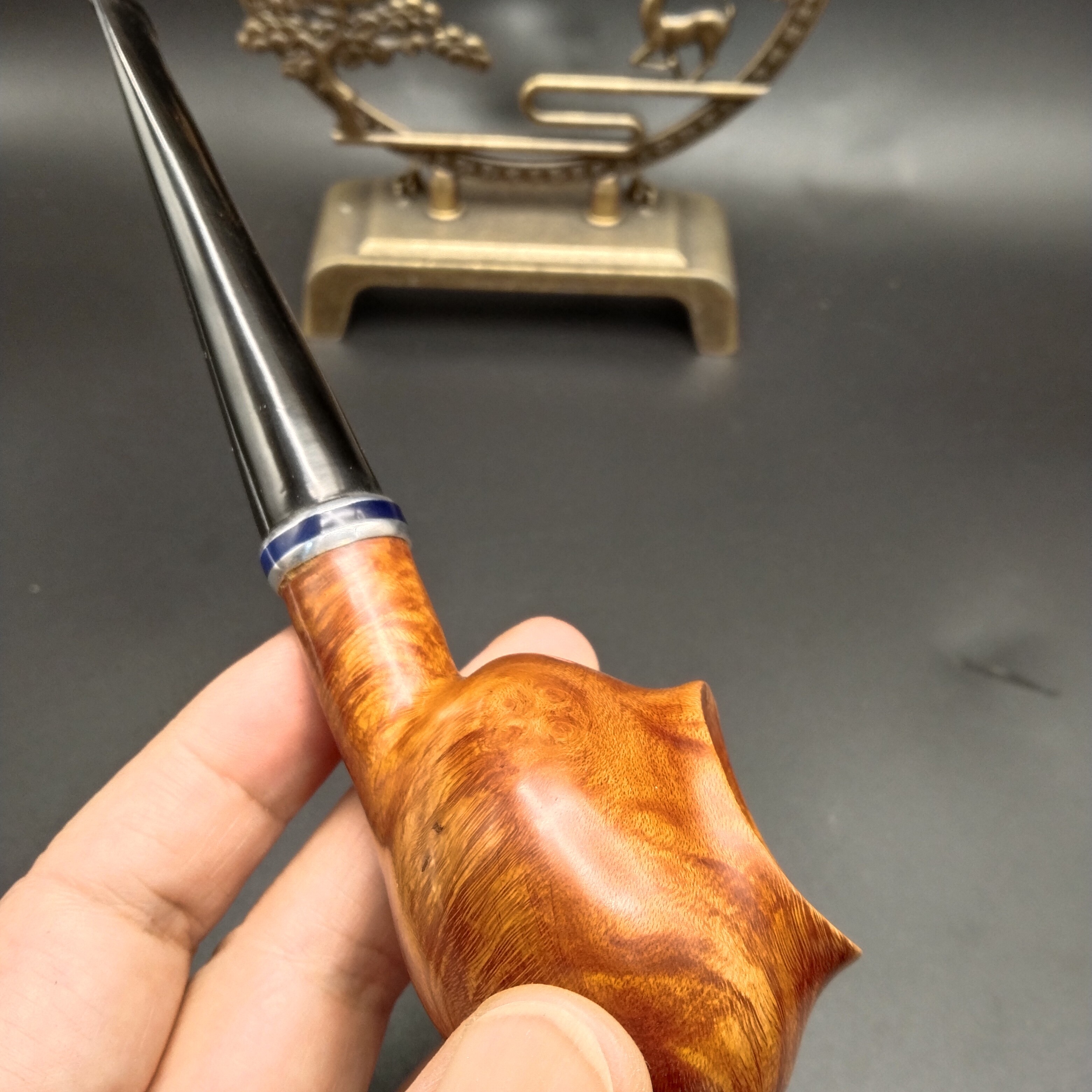 0155小老头纯手工制作直杆精品斗2