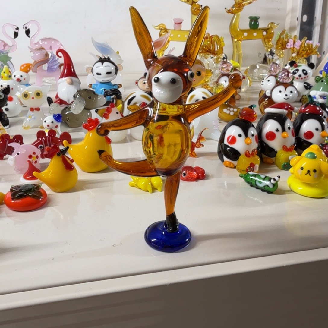 萝***西手工艺品琉璃功夫驴