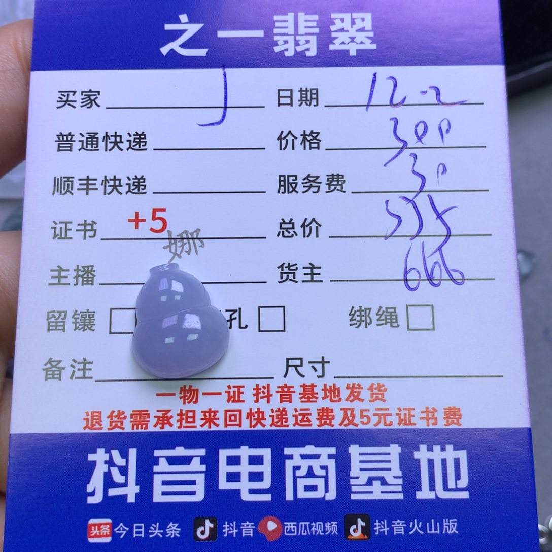 颈饰未镶嵌翡翠J*