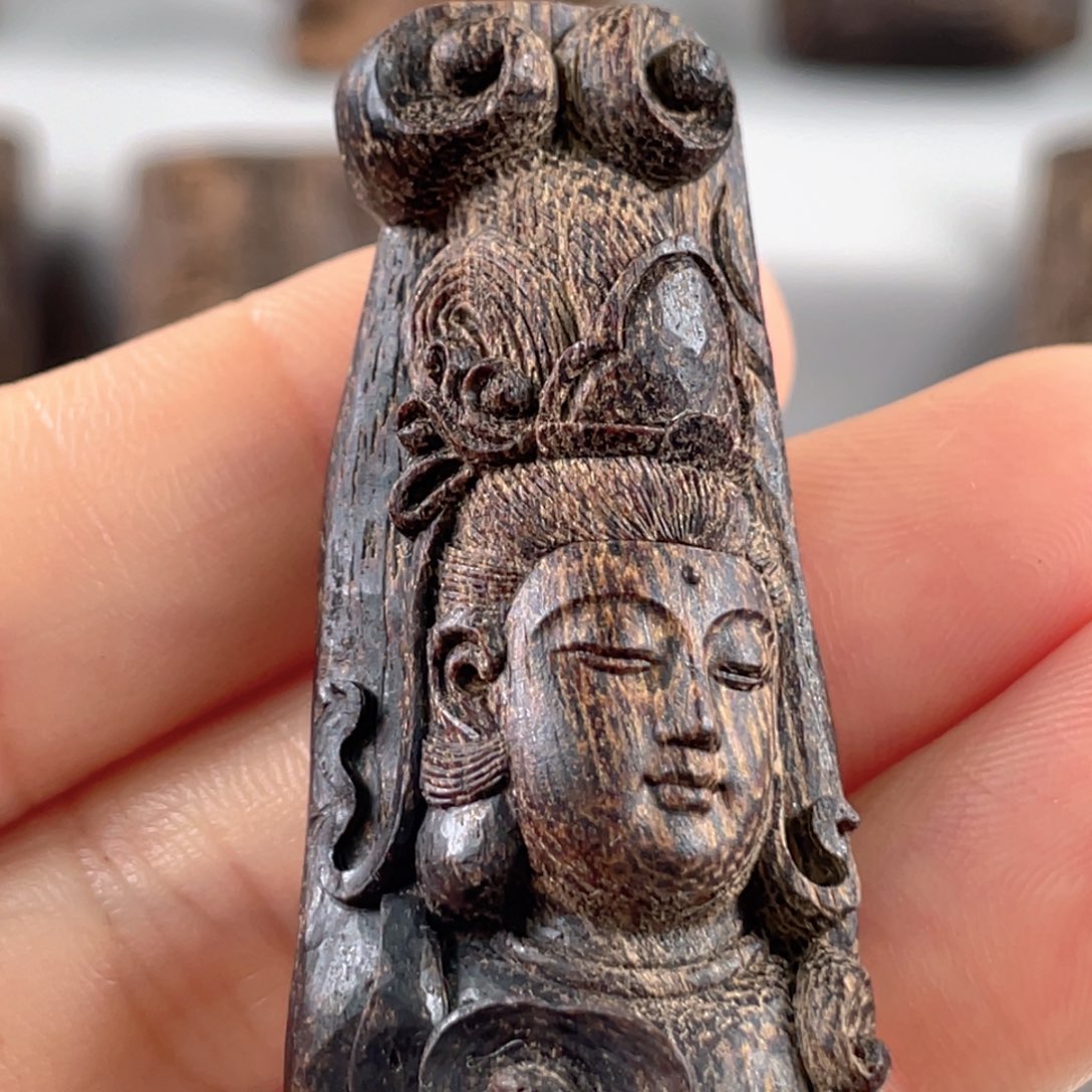 木听*越南芽庄黑棋手工雕刻工艺件