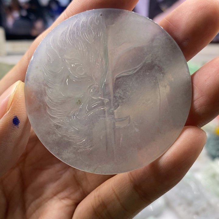 无***5翡翠未镶嵌吊坠(不含链)A795